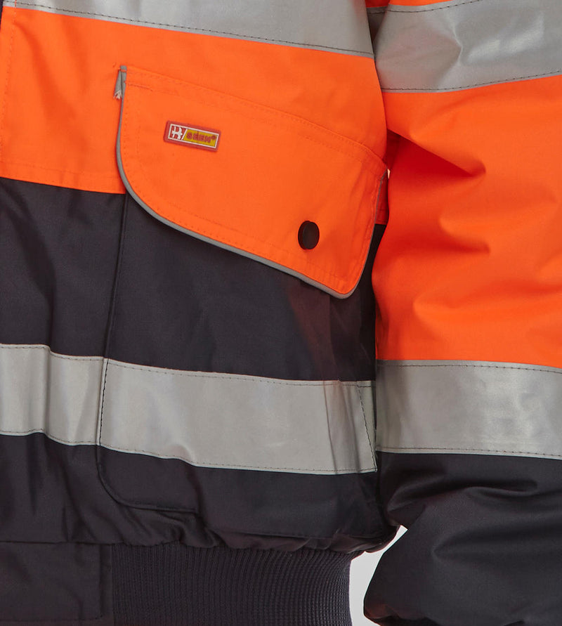 Beeswift Europa Orange Bomber Jacket {All Sizes} - UK BUSINESS SUPPLIES