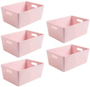 Wham 5.02 Pink Plastic Studio Storage Baskets (5 Baskets) - UK BUSINESS SUPPLIES