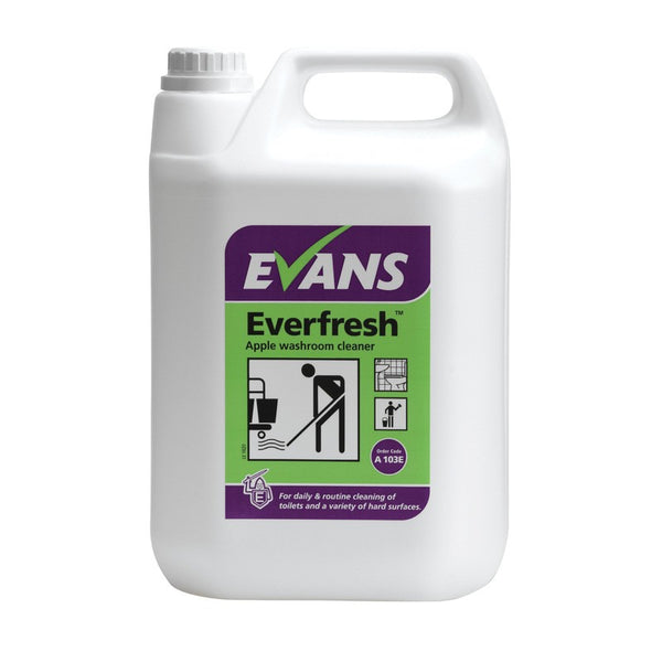 Evans Vanodine Everfresh Apple Washroom Cleaner 5 Litre - UK BUSINESS SUPPLIES