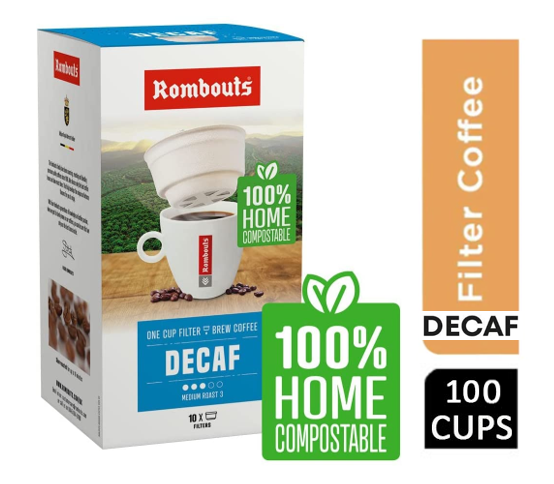 Rombouts Decaf Medium Roast 1 Cup Filters 10's - UK BUSINESS SUPPLIES
