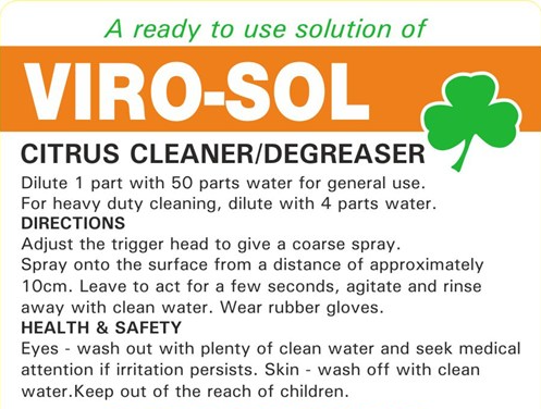 Viro-Sol All-Purpose Cleaner & Degreaser 5L by Janit-X - UK BUSINESS SUPPLIES