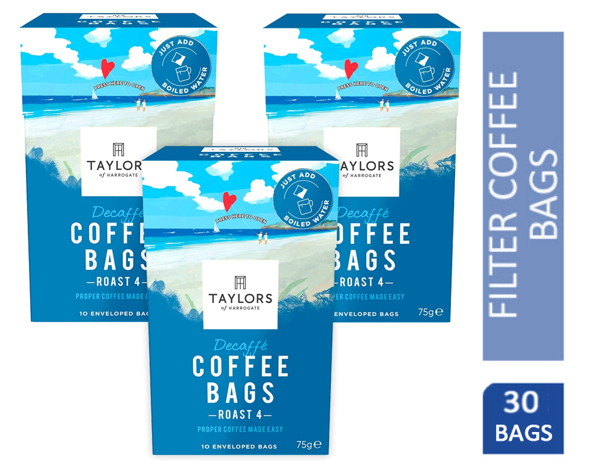 Taylors of Harrogate Decaffe Coffee Bags Pack 30s - UK BUSINESS SUPPLIES