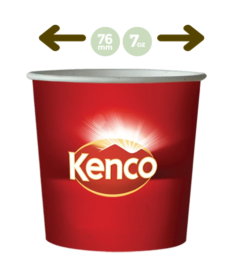 Kenco In-Cup Pure Gold White 7oz x 25's,  76mm - UK BUSINESS SUPPLIES