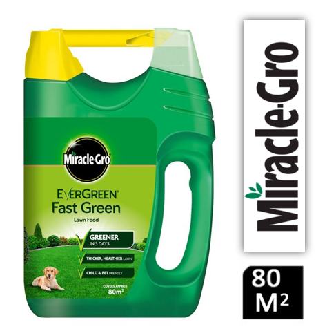 Miracle-Gro Evergreen Fast Green Lawn Food Spreader 80m2 - UK BUSINESS SUPPLIES