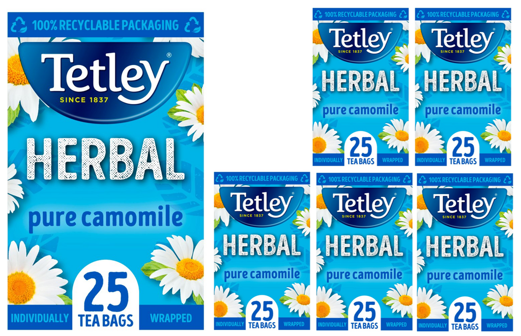Tetley Camomile Individually Wrapped Envelopes 25's - UK BUSINESS ...