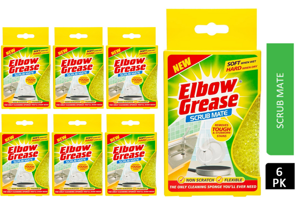 Elbow Grease Scrub Mate Sponge 6 Pack - UK BUSINESS SUPPLIES