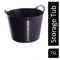 Red Gorilla {Tubtrug} Black Recycled Tub Extra Large 75 Litre - UK BUSINESS SUPPLIES