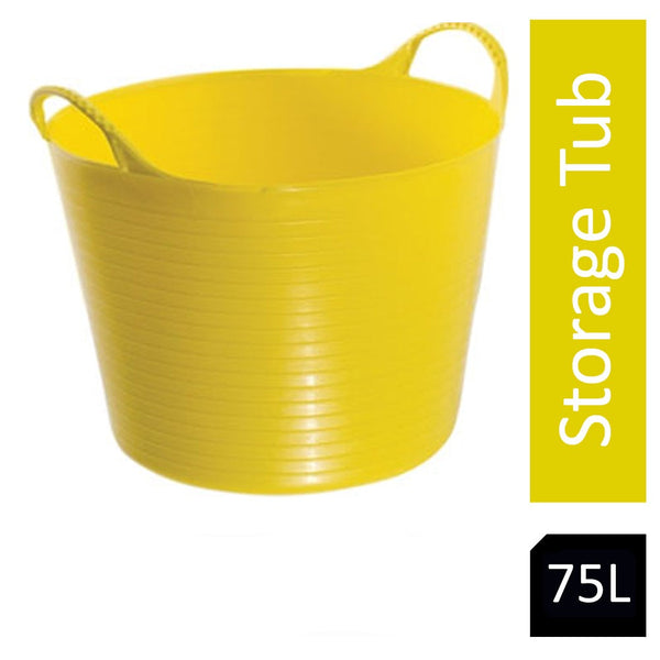 Red Gorilla {Tubtrug} Yellow Recycled Tub Extra Large 75 Litre - UK BUSINESS SUPPLIES