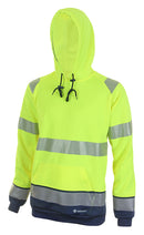 Beeswift Two Tone Pull-On Hoody Hi Visibility, Saturn Yellow & Navy Blue. {All Sizes} - UK BUSINESS SUPPLIES