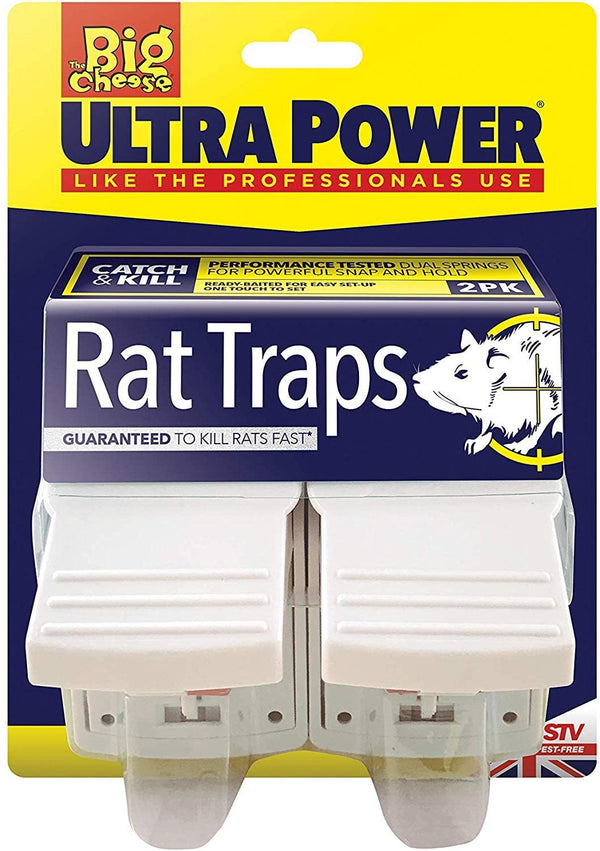 Big Cheese Ultra Power Rat Traps Twinpack (STV149) - UK BUSINESS SUPPLIES