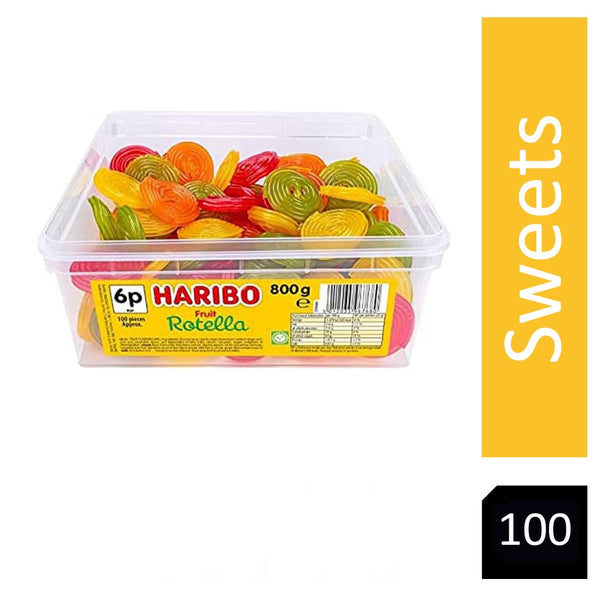 Haribo Rotella Sweets Tub 100's - UK BUSINESS SUPPLIES