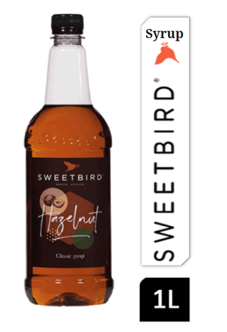 Sweetbird Hazelnut Coffee Syrup 1litre (Plastic) - UK BUSINESS SUPPLIES