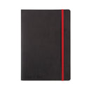 Black By Black n Red Business Journal Book Soft Cover 90gsm Numbered Pages A5 Ref 400051204 - UK BUSINESS SUPPLIES