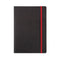 Black By Black n Red Business Journal Book Soft Cover 90gsm Numbered Pages A5 Ref 400051204 - UK BUSINESS SUPPLIES