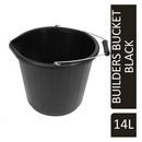 Janit-X Builders, Gardeners Buckets Black 14L Capacity - UK BUSINESS SUPPLIES