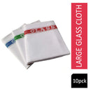 Cotton Glass Cloth Colour Coded Tea Towels by Janit-X  10 Per Pack - UK BUSINESS SUPPLIES