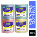 Ramon Hygiene Optima All Purpose, Non Woven Cloth Roll 350 Sheet {Blue} - UK BUSINESS SUPPLIES