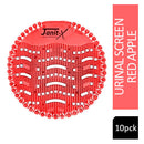 Janit-X Urinal Screen Deodoriser Red Apple x {10 pack} - UK BUSINESS SUPPLIES