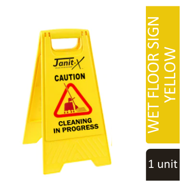 Janit-X Double Warning A-Frames {Wet Floor/Cleaning in Progress} - UK BUSINESS SUPPLIES