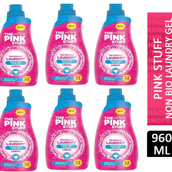 8x Stardrops Pink Stuff Détergent Color Care, 30 lavages - 960 ml