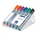 Staedtler Pigment Flipchart Markers Assorted Colours Wallet of 6 Code 356WP6 - UK BUSINESS SUPPLIES
