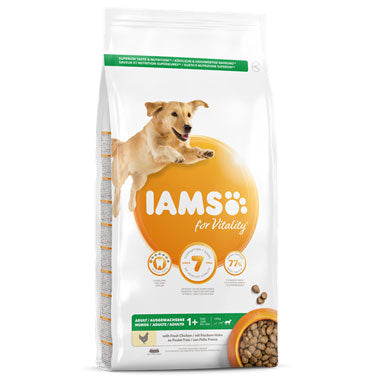 IAMS for Vitality Large Adult Dog Food Fresh Chicken 12kg - UK BUSINESS SUPPLIES