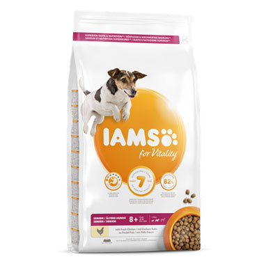 IAMS for Vitality Small/Medium Senior Dog Food Fresh Chicken 12kg - UK BUSINESS SUPPLIES