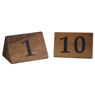 Zodiac Naturals Wooden Table Numbers 1-10 - UK BUSINESS SUPPLIES