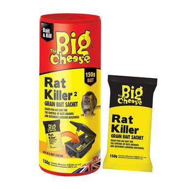 Big Cheese Rat Killer Grain Bait Sachet 150g - UK BUSINESS SUPPLIES