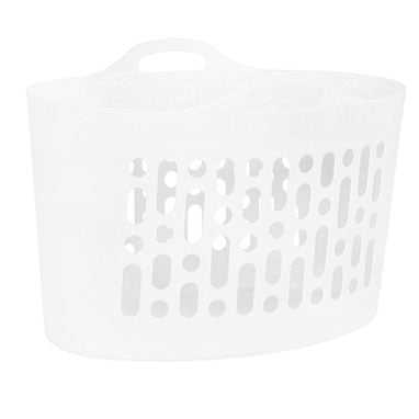 Wham Ice White Flexi-Store Laundry Basket 8 Litre - UK BUSINESS SUPPLIES