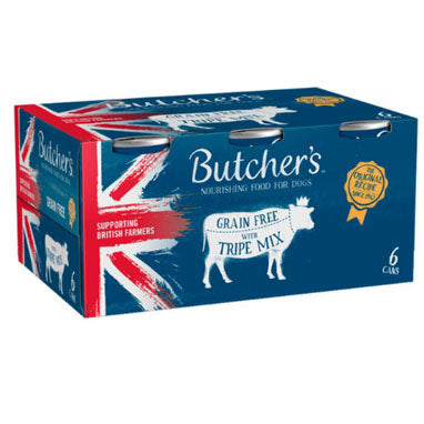 Butcher's Grain Free Tripe Dog Food Tins 6x400g - UK BUSINESS SUPPLIES