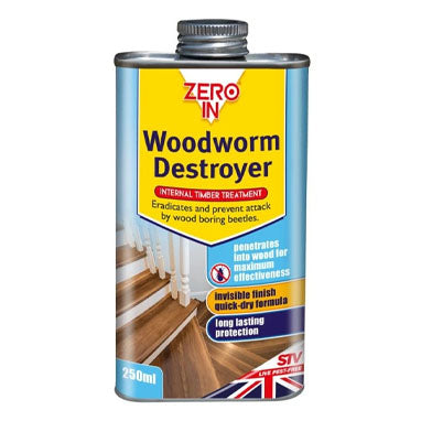 Zero In Woodworm Destroyer 250ml - UK BUSINESS SUPPLIES
