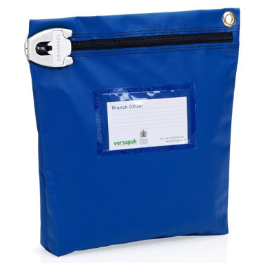 Versapak Medium Secure Cash Bag 267x267x50mm BLUE (CCB1) - UK BUSINESS SUPPLIES