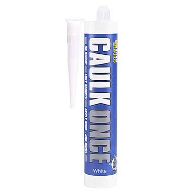 Everbuild Caulk Once Premium Quality Acrylic Caulk, White, 295 ml - UK BUSINESS SUPPLIES