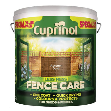 Cuprinol Less Mess Fence Care AUTUMN GOLD 6 Litre - UK BUSINESS SUPPLIES