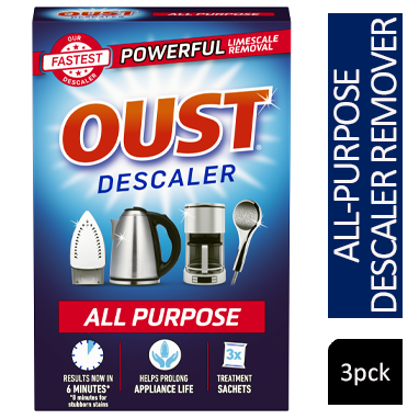 Oust - All Purpose Descaler 3 x 25ml Sachets - UK BUSINESS SUPPLIES