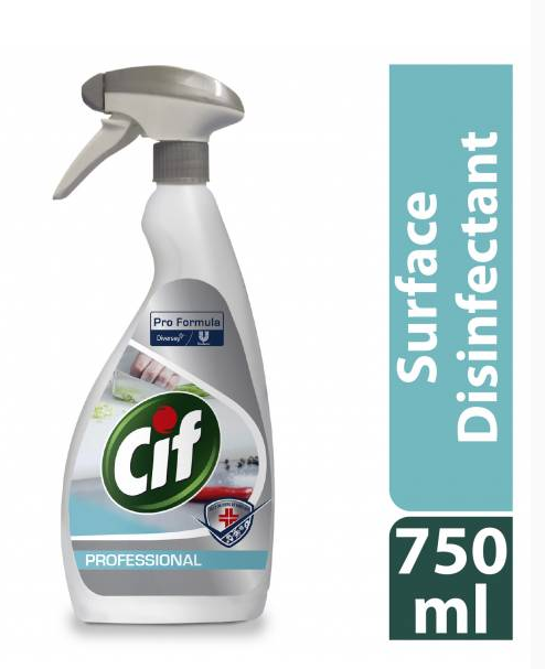 Cif Alcohol Plus Disinfectant Spray 750ml - UK BUSINESS SUPPLIES