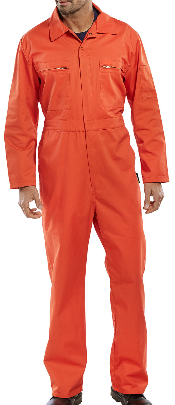 Super Beeswift Workwear Orange Boiler Suit - UK BUSINESS SUPPLIES