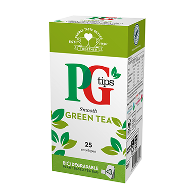 PG Tips Green Tea Enveloped Tea Bags 25s - UK BUSINESS SUPPLIES