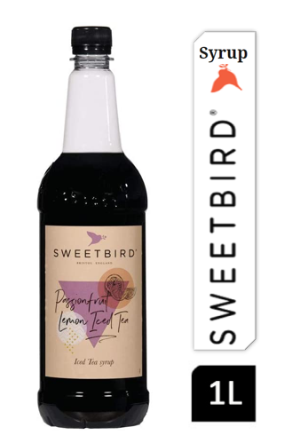 Sweetbird Passionfruit Lemon Iced Tea Syrup 1litre (Plastic). - UK BUSINESS SUPPLIES