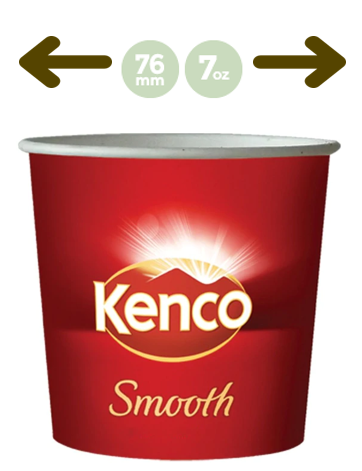 Kenco In-Cup Smooth Roast White 7oz x 25's, 76mm - UK BUSINESS SUPPLIES