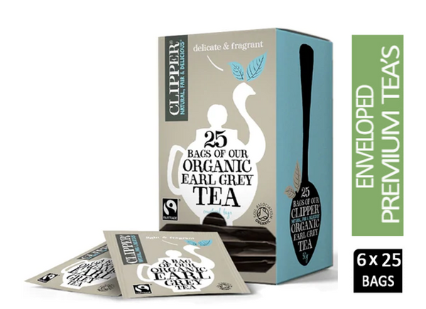 Clipper Fairtrade Organic Earl Grey Enveloped Infusion Tea 25 - UK BUSINESS SUPPLIES