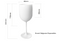 Belgravia Large White Plastic Champagne / Wine Glasses Pack 6’s {480ml} (3269) - UK BUSINESS SUPPLIES