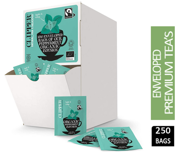 Clipper Organic Peppermint Infusion Fairtrade Enveloped Display Box (250) -  UK BUSINESS SUPPLIES – UK Business Supplies