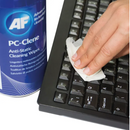 AF PC-Clene Anti-Static Cleaning Wipes Tub (Pack of 100) PCC100 - UK BUSINESS SUPPLIES