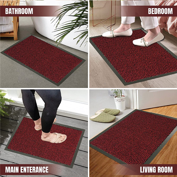 Fixtures Barrier Doorway Door Floor Mat 120cm x 240cm Red - UK BUSINESS SUPPLIES