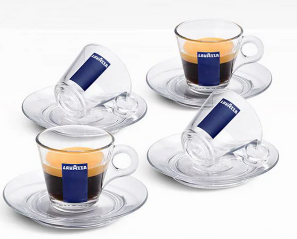 Lavazza Trasparenza Espresso Cup & Saucer Set (2 Pack) - UK BUSINESS SUPPLIES