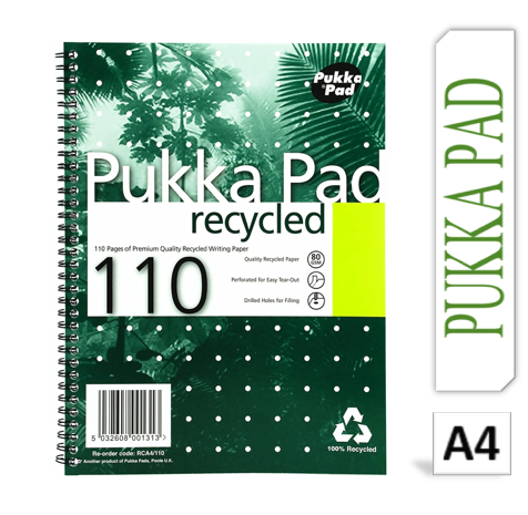 Pukka Pads Recycled A4 Notebook - UK BUSINESS SUPPLIES