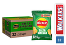Walkers Salt and Vinegar Crisps 32.5g (Pack of 32) - UK BUSINESS SUPPLIES