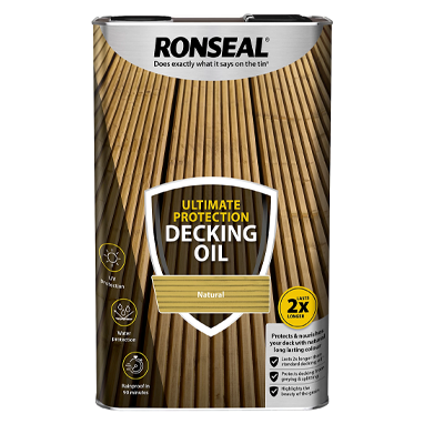 Ronseal Ultimate Decking Oil Natural 5 Litre - UK BUSINESS SUPPLIES